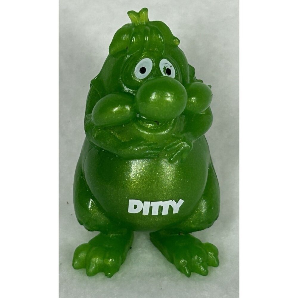 YOWIE Ditty Guardian Baby Animals Collection 2.25" Toy Green Sparkle Figure
